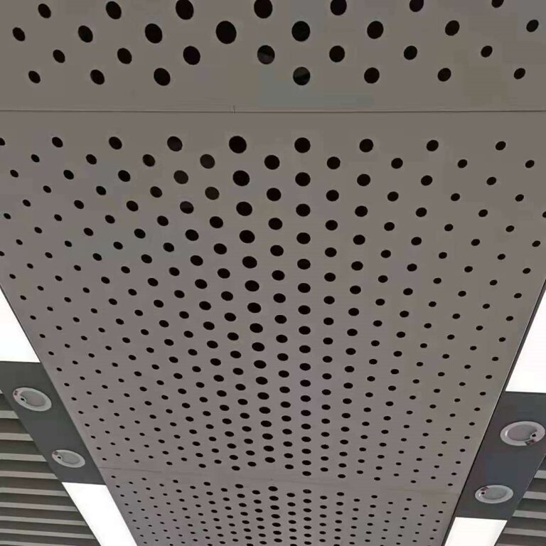 Aluminum perforated ceiling