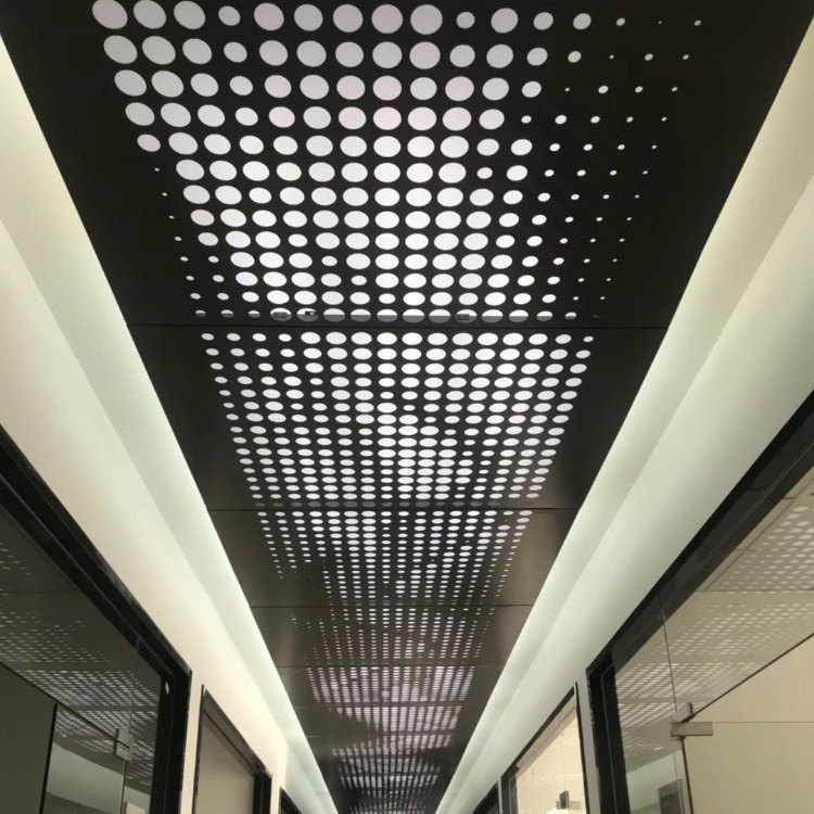 Aluminum perforated ceiling