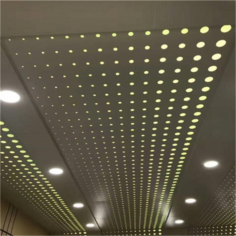 Aluminum perforated ceiling