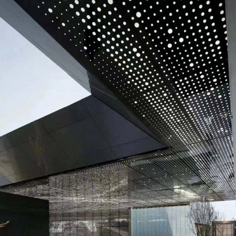 Aluminum perforated ceiling