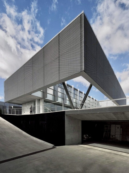 Expanded metal curtain Wall