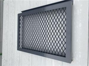 aluminum expanded mesh ceiling applied
